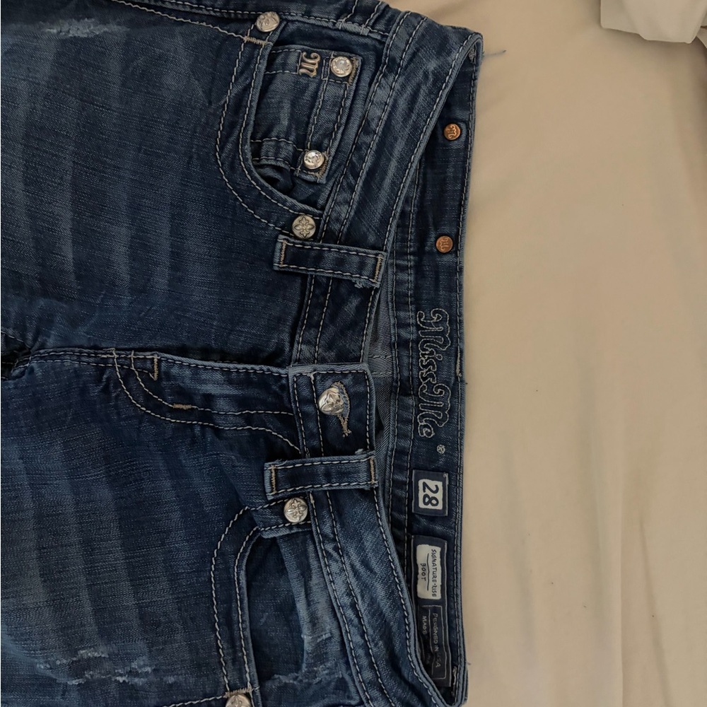 Miss Me Dark Blue Boot Cut Jeans